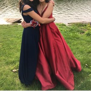 True red prom dress